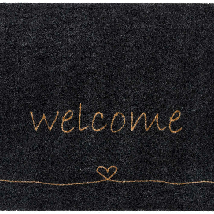 MD Entree - Schoonloopmat - Walk&Wash - Welcome Heart - 67 x 80 cm