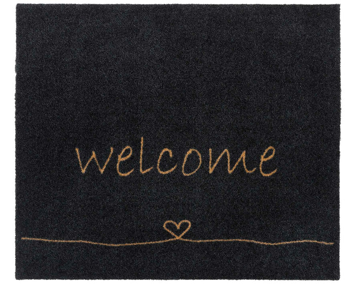 MD Entree - Schoonloopmat - Walk&Wash - Welcome Heart - 67 x 80 cm