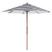 Beliani - FERENTILLO - Parasol - Wit - 260 cm - Polyester