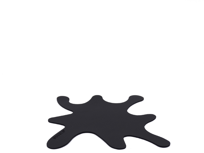 NOOBLU SPLASH onderzetters 15 x 15 cm -   black,  set van 6