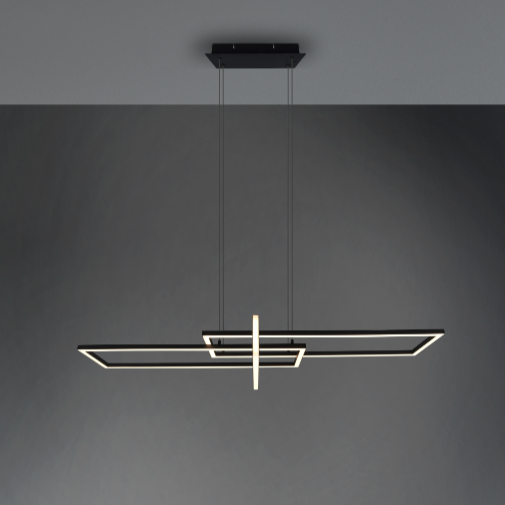 Trio Leuchten Salinas Hanglamp SMD LED 34W Zwart