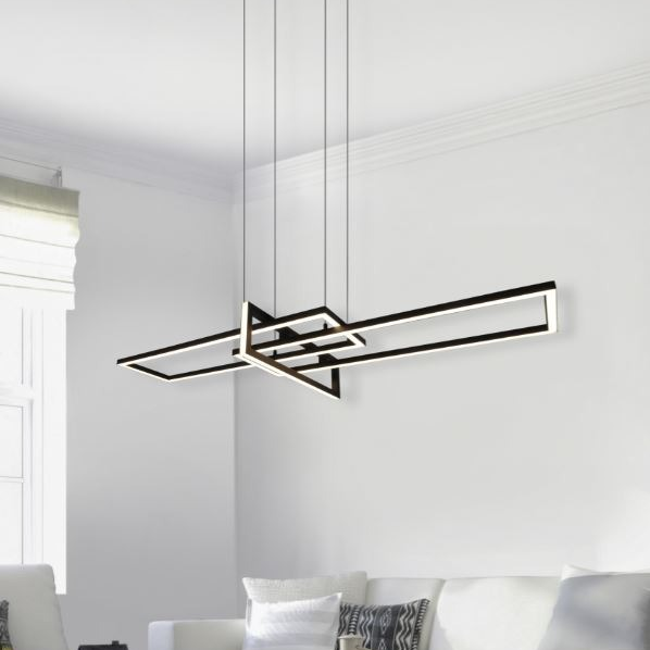 Trio Leuchten Salinas Hanglamp SMD LED 34W Zwart