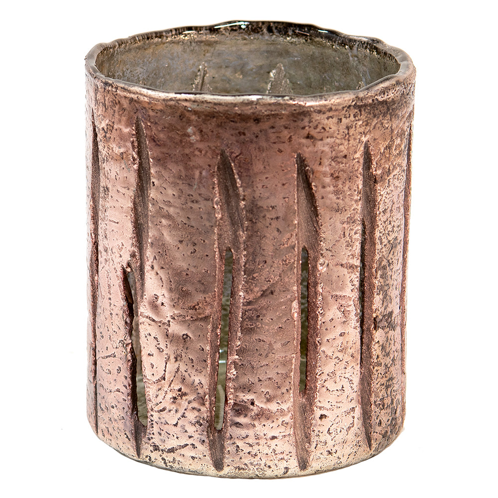 Clayre & Eef Theelichthouder Ø 11x13 cm Roze Glas