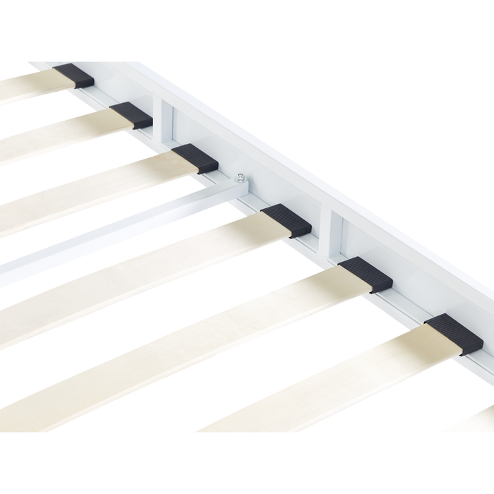 Beliani - VAURS - Tweepersoonsbed - Wit - 180 x 200 cm - Staal