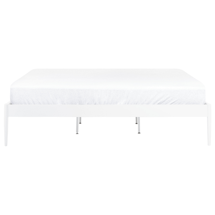 Beliani - VAURS - Tweepersoonsbed - Wit - 180 x 200 cm - Staal