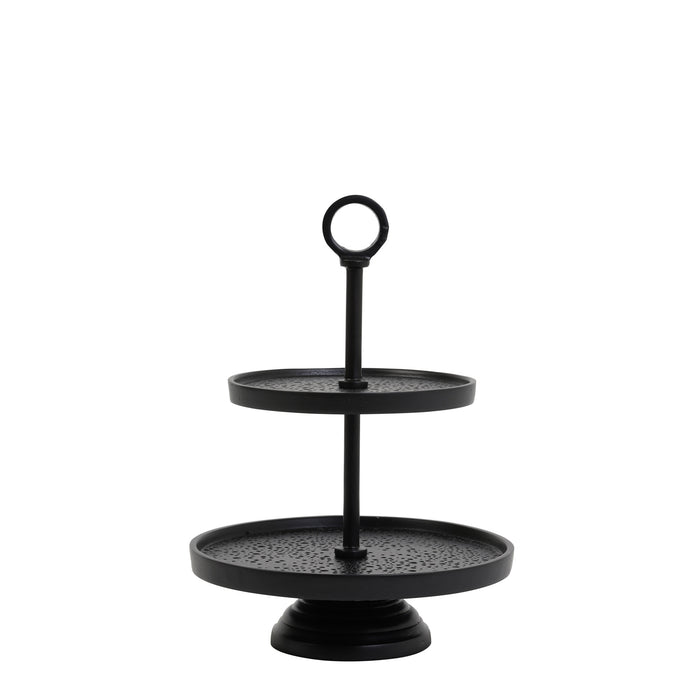 Light & Living Etagère Lutek - Zwart - 2 Laags