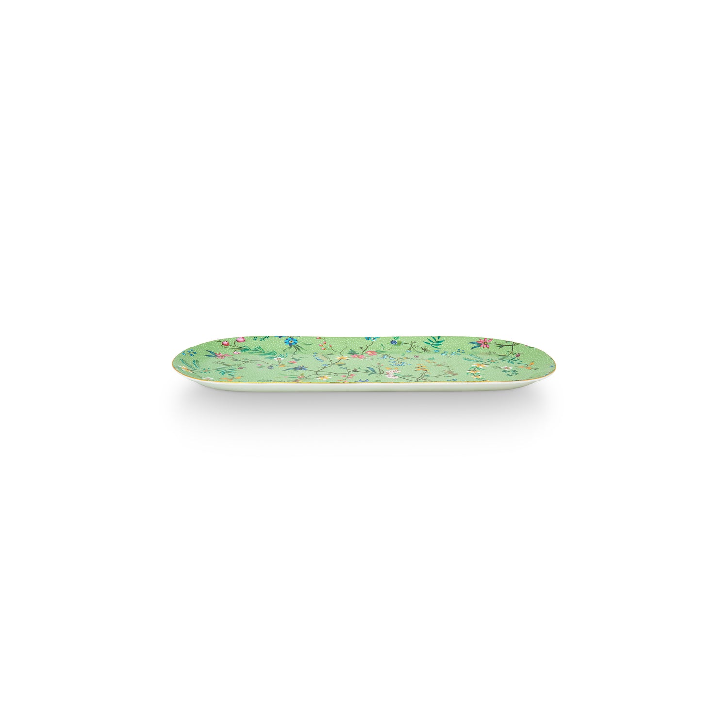Pip Studio Taartpateau - Groen - Jolie Flower - 33.3x15.5cm