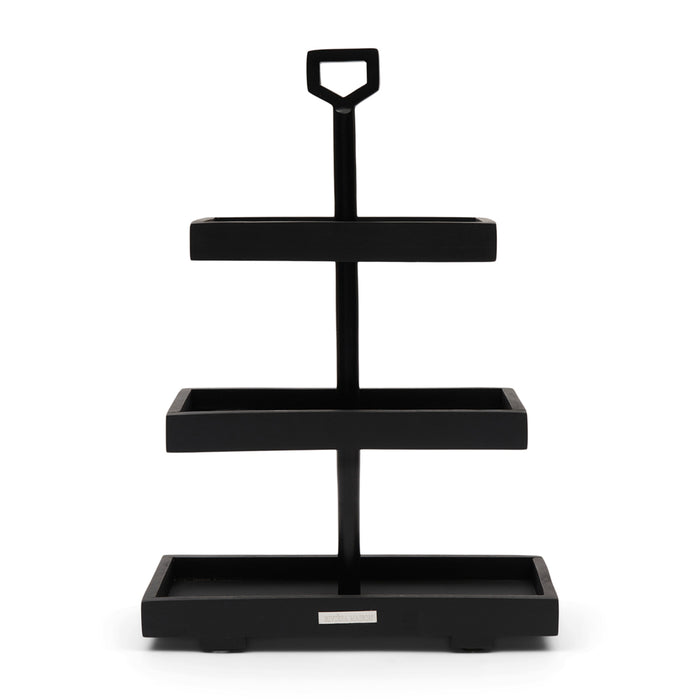 Riviera Maison Etagère Boragen Zwart - 3 Laags