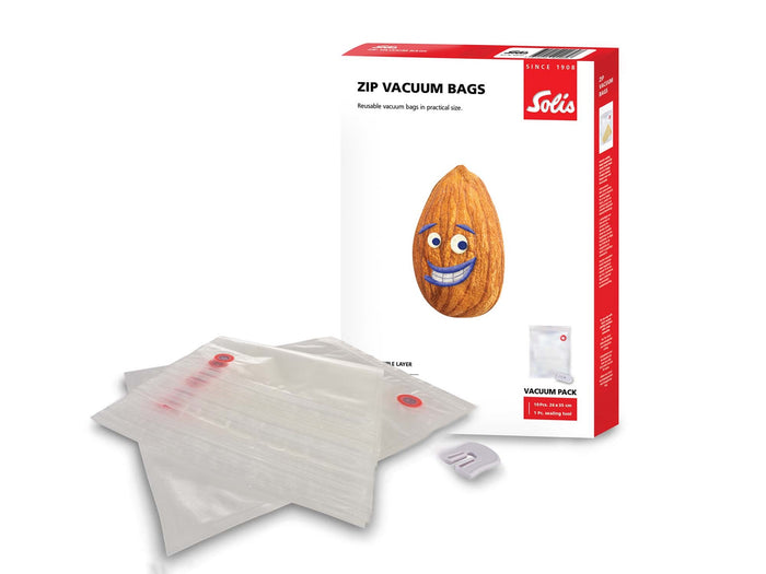 Solis Ziplock Vacuümzakken - 26 x 35 cm - 10 stuks