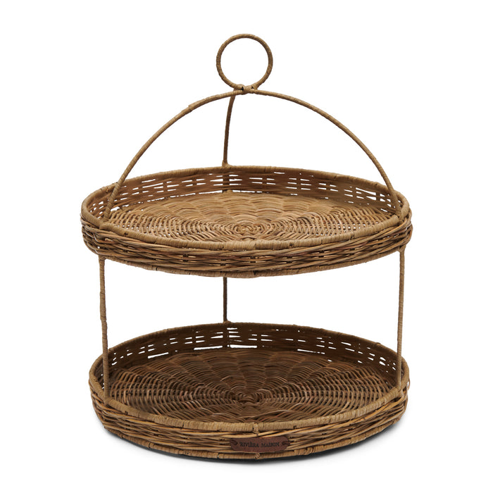 Riviera Maison Rustic Rattan RM 48 Etagère -  35.0x35.0x41.0 cm
