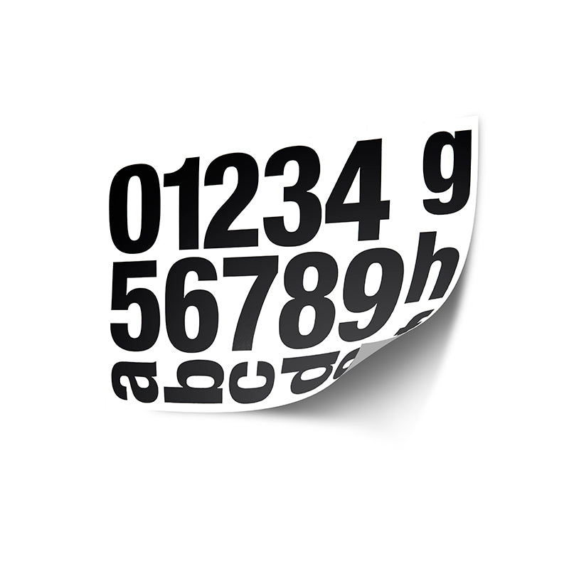 QAZQA Stickervel voor huisnummers zwart