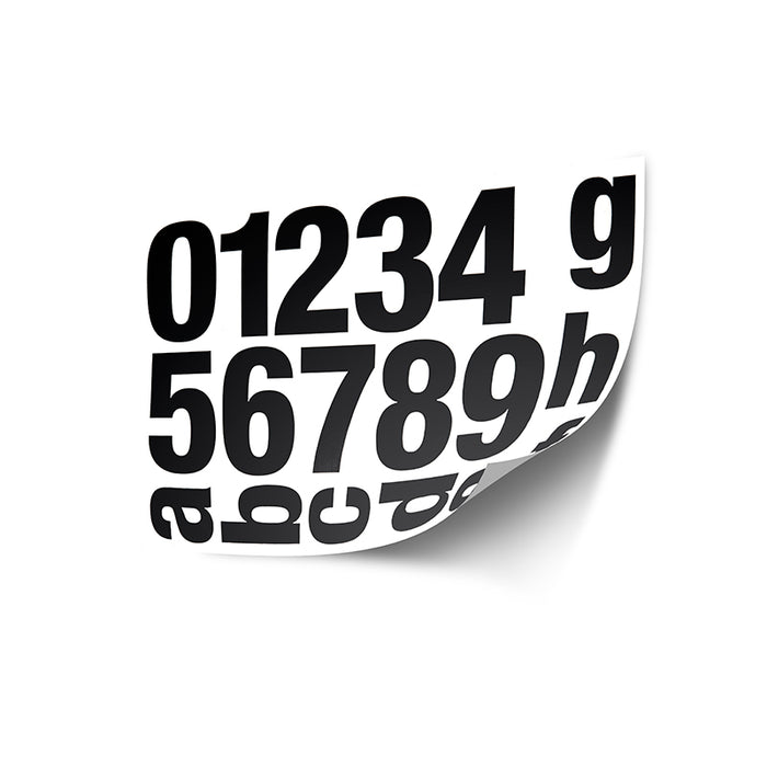 QAZQA Stickervel voor huisnummers zwart