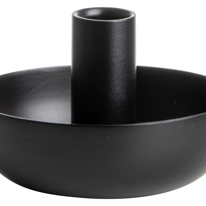 Gusta Dinerkaarshouder Metaal Ø12X8 cm Zwart