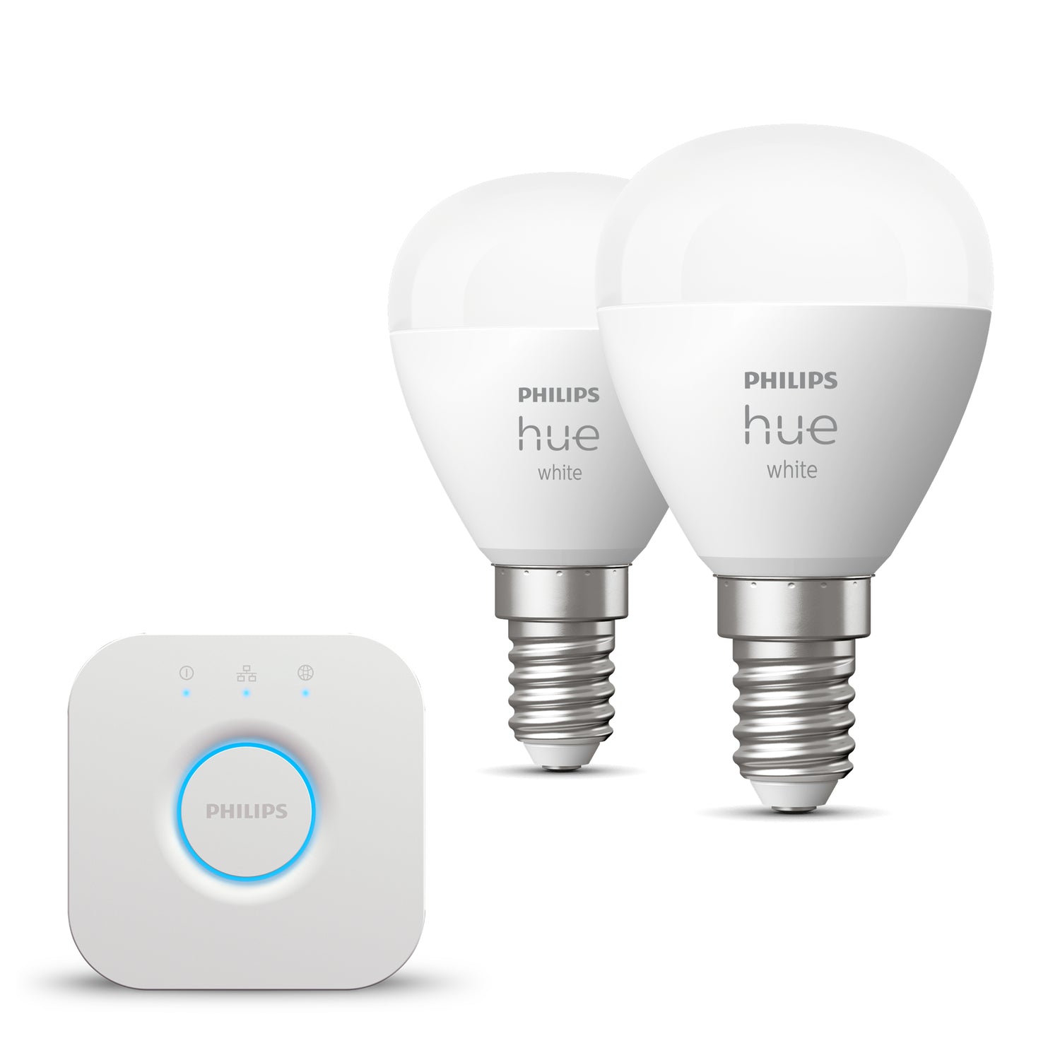 Philips Hue Starterspakket White Kogellamp E14 - 2 Lampen