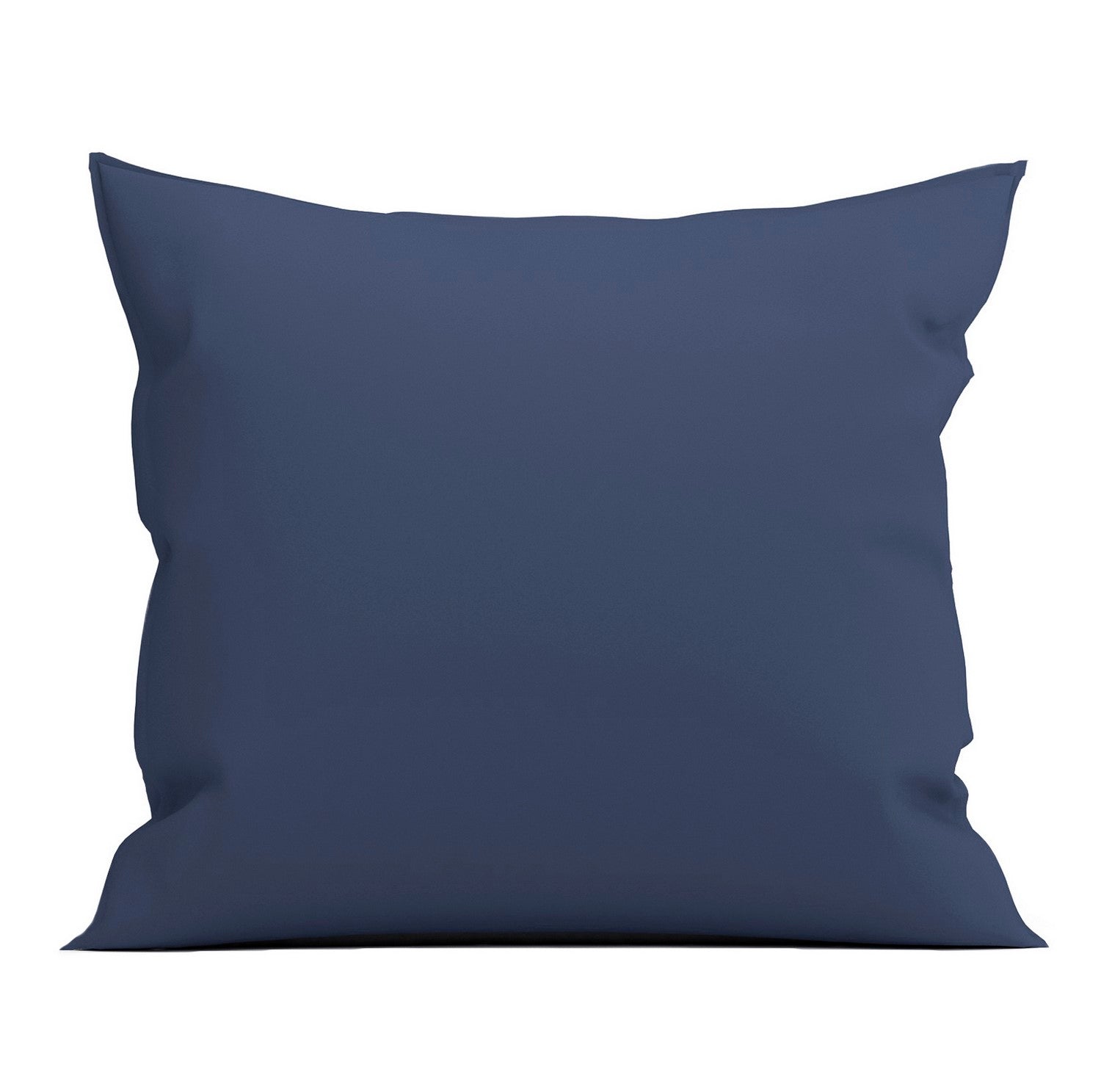 Yellow Kussensloop Percal Katoen midnight blue