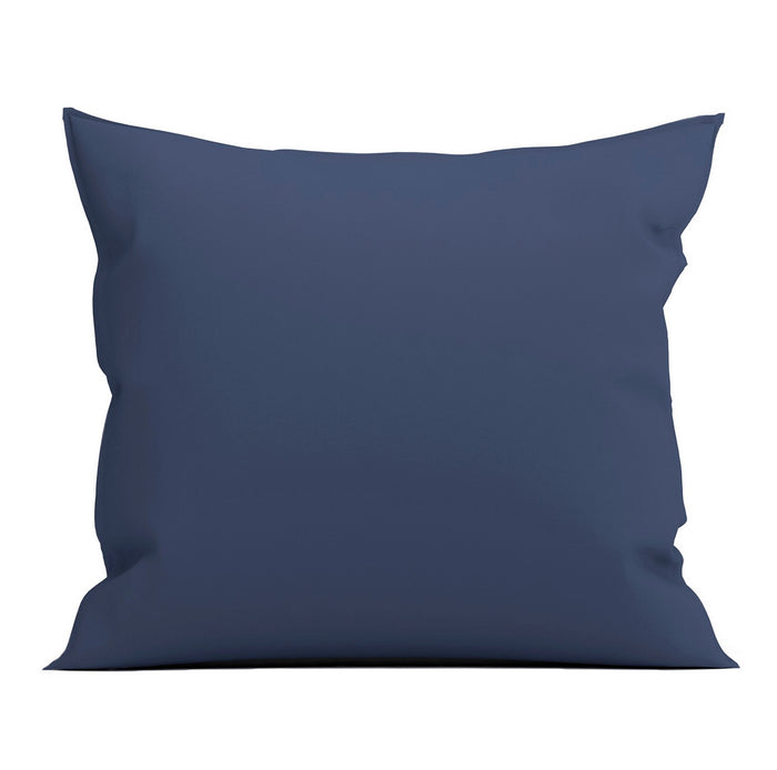 Yellow Kussensloop Percal Katoen midnight blue