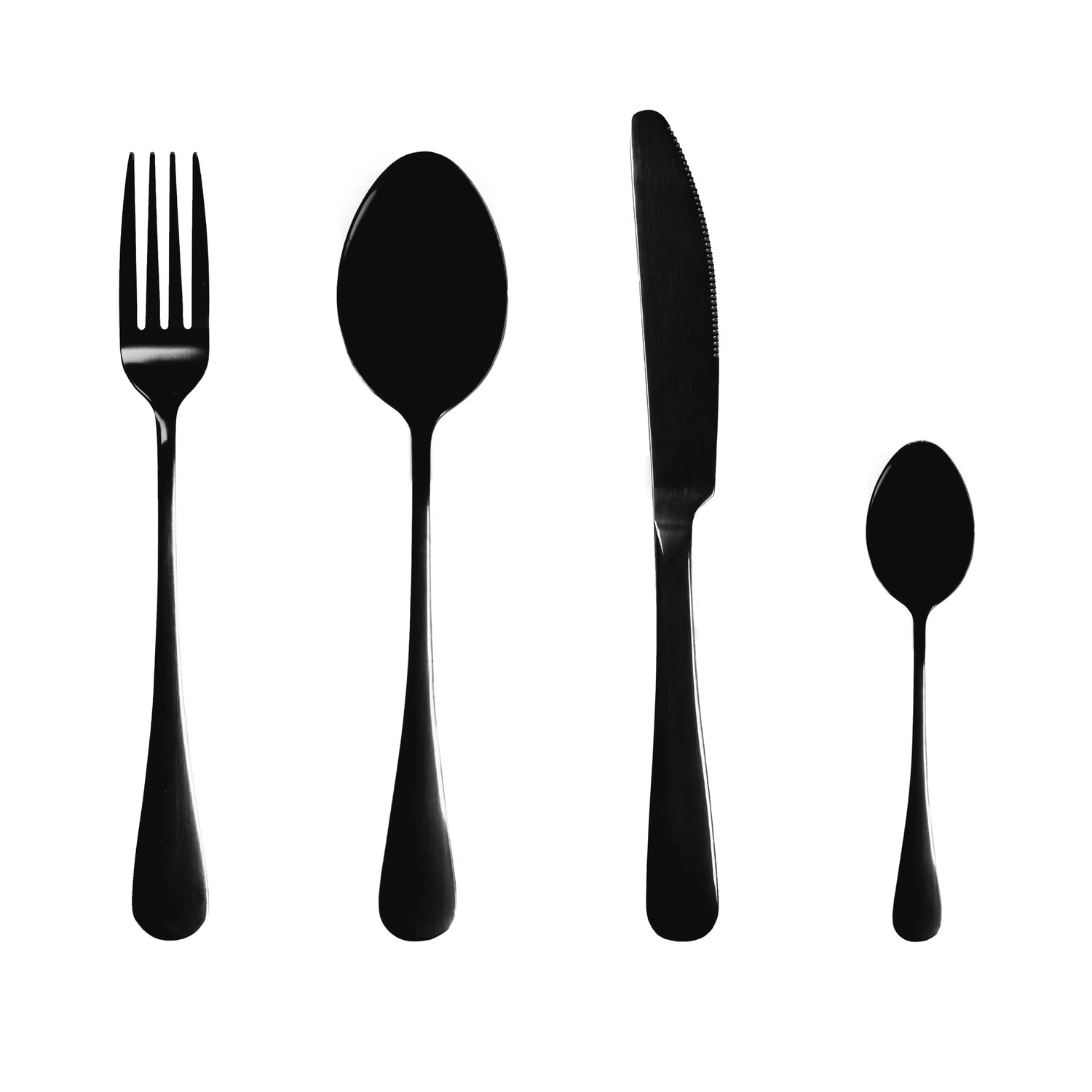 Krumble Bestekset van 4 - Zwart