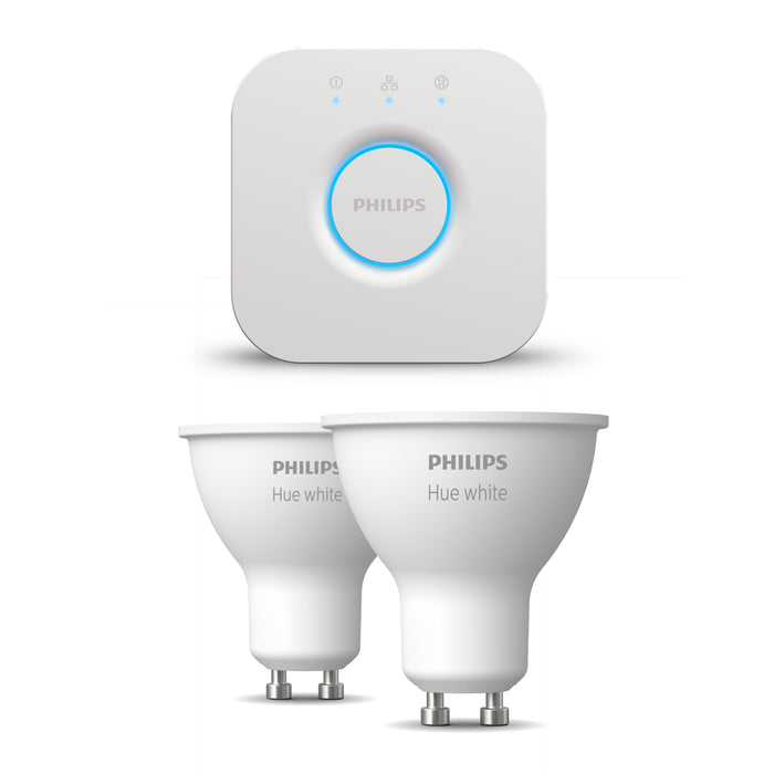 Philips Hue Starterspakket White GU10 2 Lampen 1 Bridge