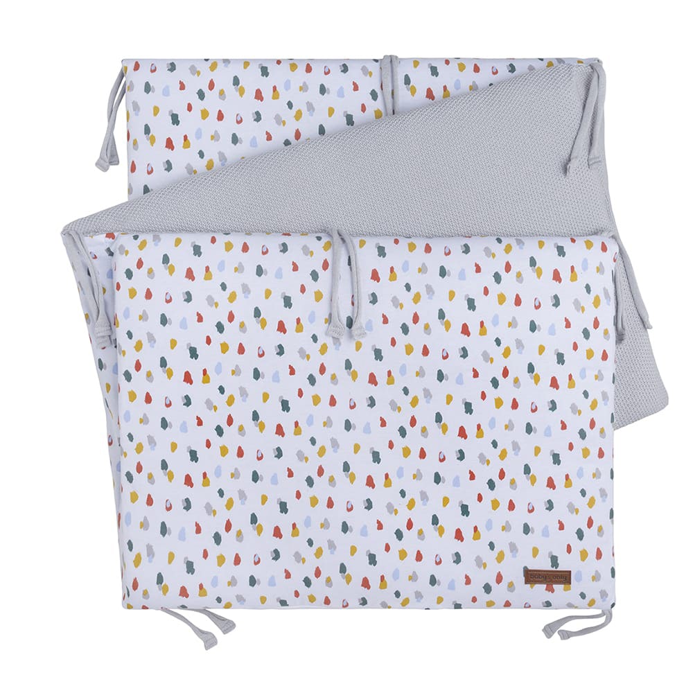 Baby's Only Bedbumper Leaf - Zilvergrijs - 180x40x4 cm