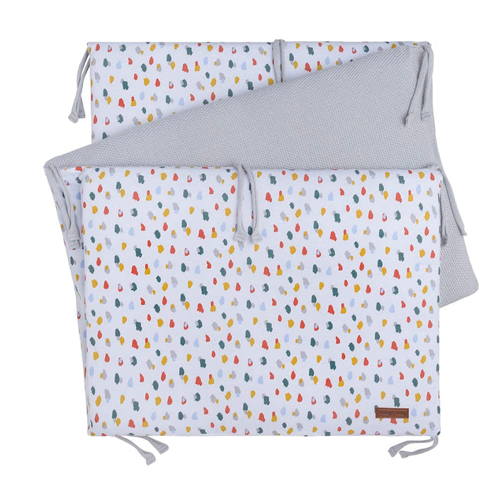 Baby's Only Bedbumper Leaf - Zilvergrijs - 180x40x4 cm