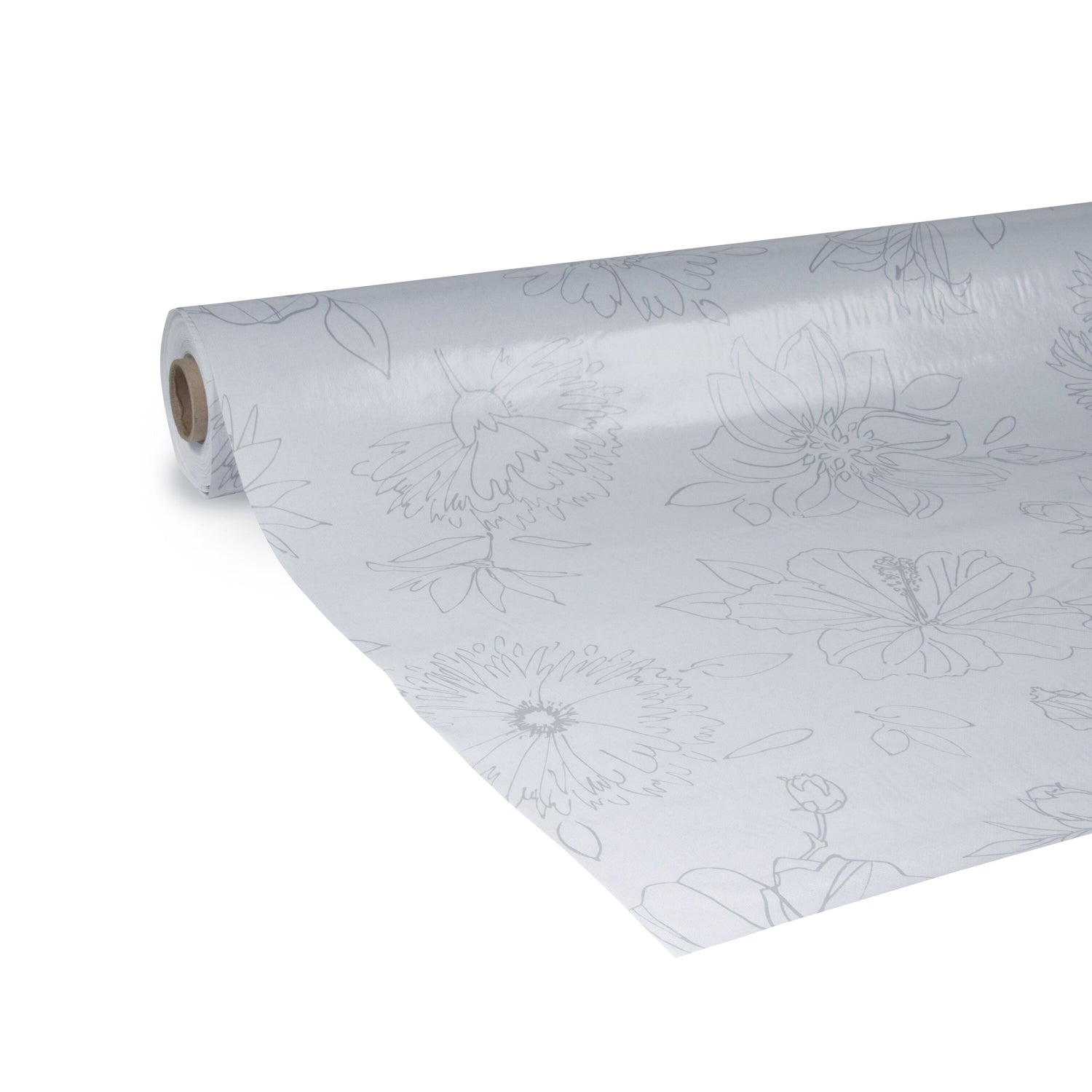 d-c-fix | Tafelzeil - Bloemen - Grijs - 240x140 cm