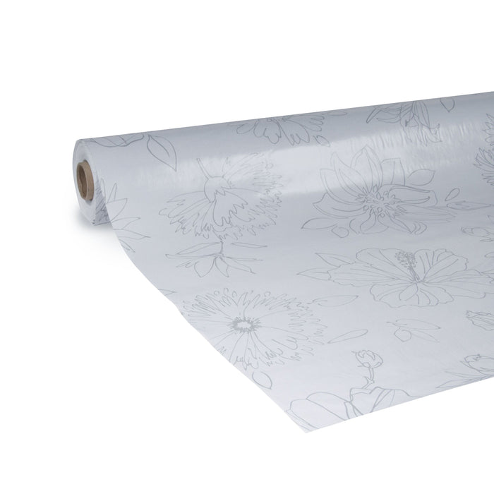 d-c-fix | Tafelzeil - Bloemen - Grijs - 240x140 cm
