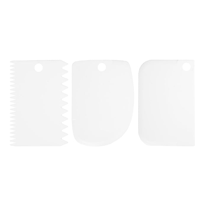 Krumble Fondant schraper (set van 3) - Wit