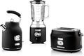 Westinghouse Retro Bundel -Waterkoker + Broodrooster + Blender - Zwart