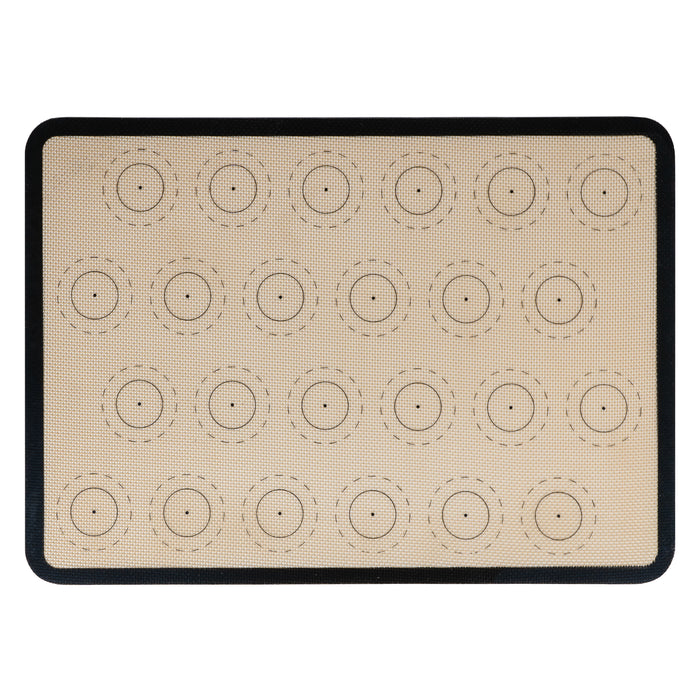 Krumble Siliconen bakmat met 24 cirkels - Zwart