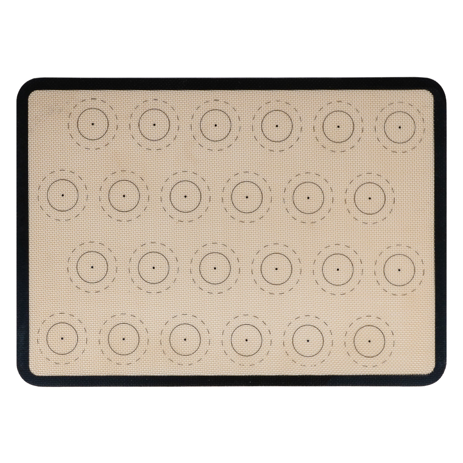 Krumble Siliconen bakmat met 24 cirkels - Zwart