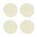 Krumble Pannenonderzetter rond - Katoen - Beige - Set van 4