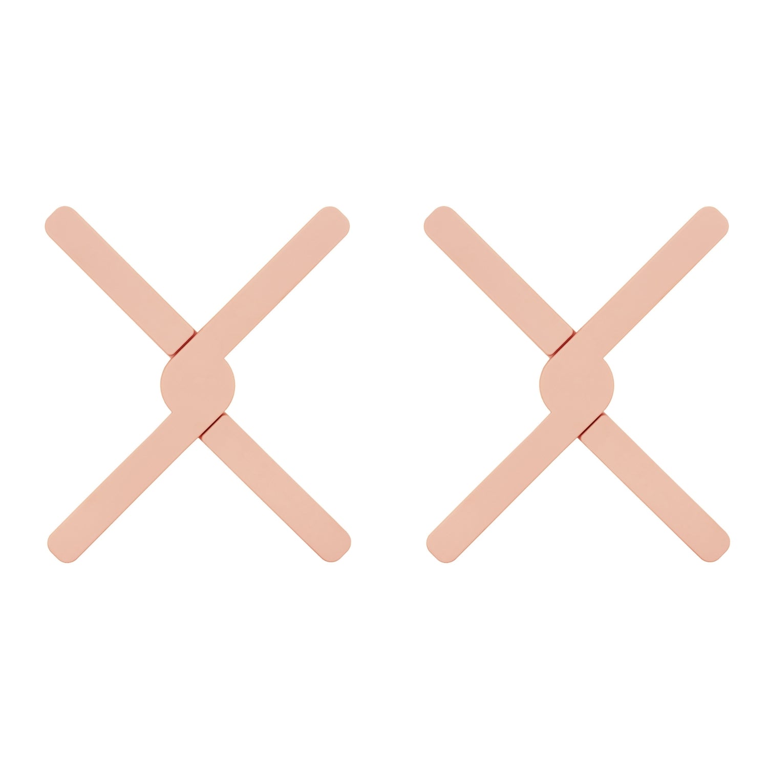 Krumble Opvouwbare siliconen pannenonderzetter - Roze - Set van 2