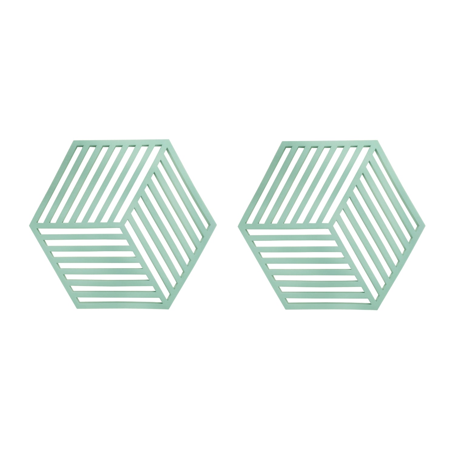 Krumble Pannenonderzetter Hexagon - Groen - Set van 2