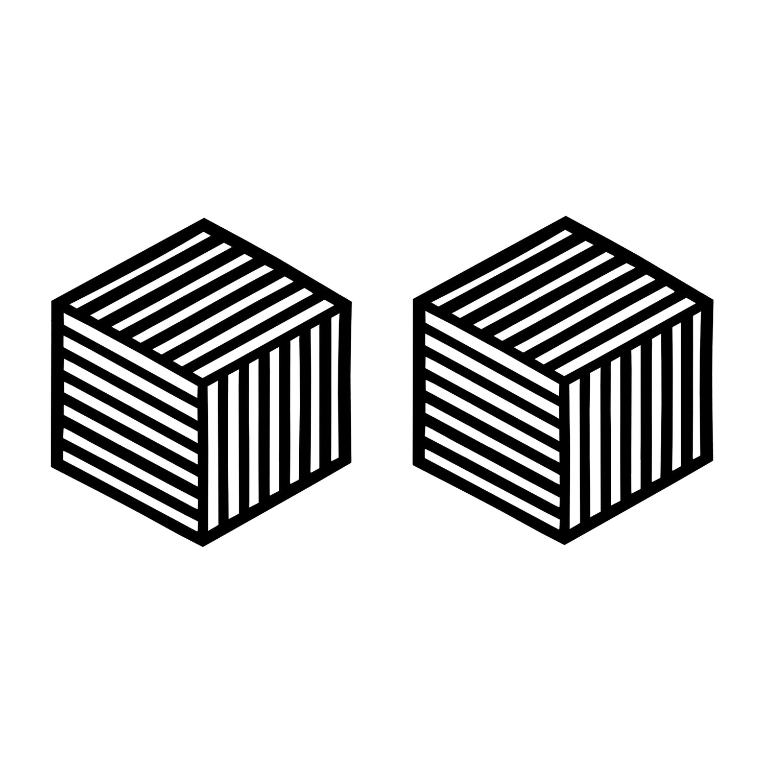 Krumble Siliconen pannenonderzetter Hexagon lang - Zwart - Set van 2