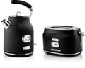 Westinghouse Retro Bundel - Waterkoker + 2 sneden Broodrooster - Zwart