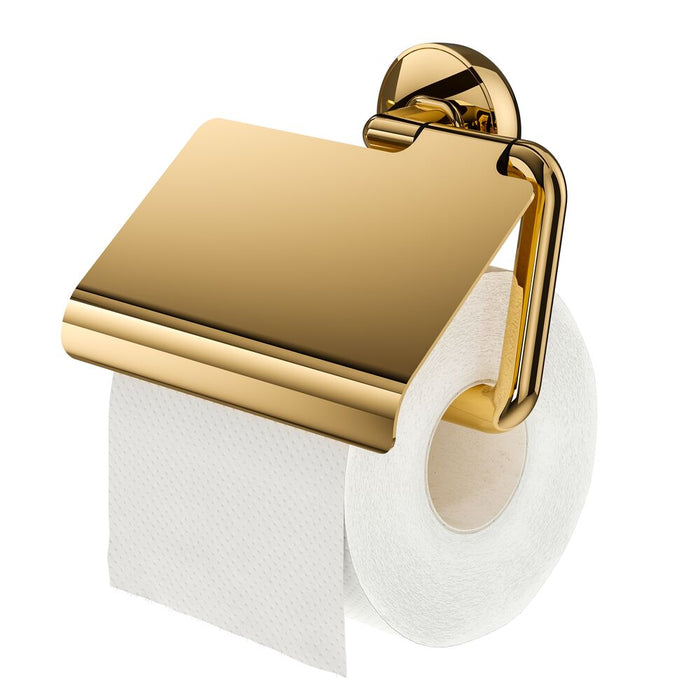 Tiger Cooper Toiletrolhouder met Klep - Goud