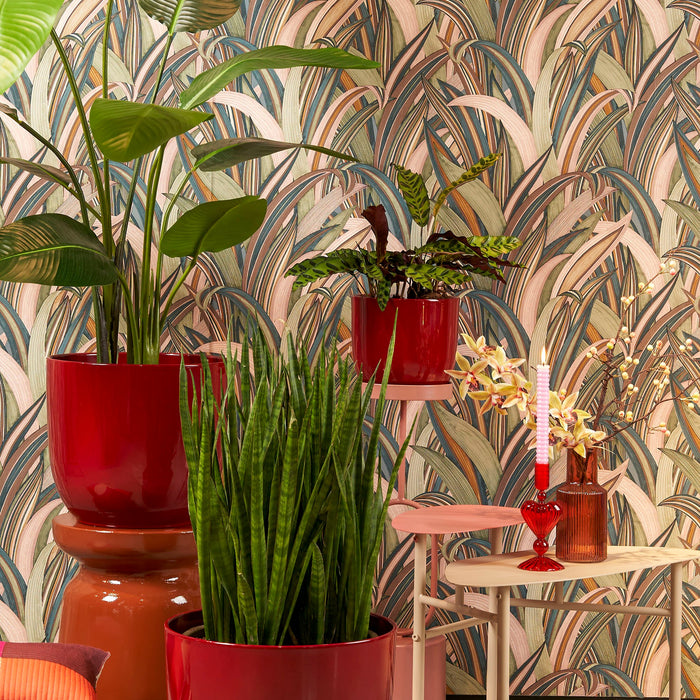 Mica Decorations Tusca Bloempot - H20 x Ø22,5 cm - Donkerrood