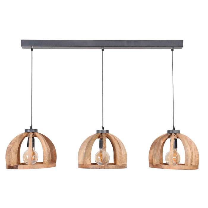 by fonQ  Rico Hanglamp 3-lichts - Mango Naturel