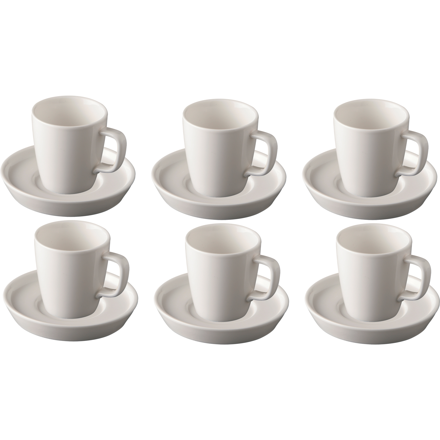 Palmer Koffiekop en schotel Da Vinci 16 cl 11 cm Offwhite 6 stuk(s)