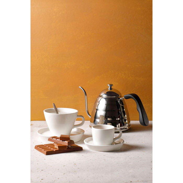 Palmer Koffiekop en schotel Da Vinci 16 cl 11 cm Offwhite 6 stuk(s)