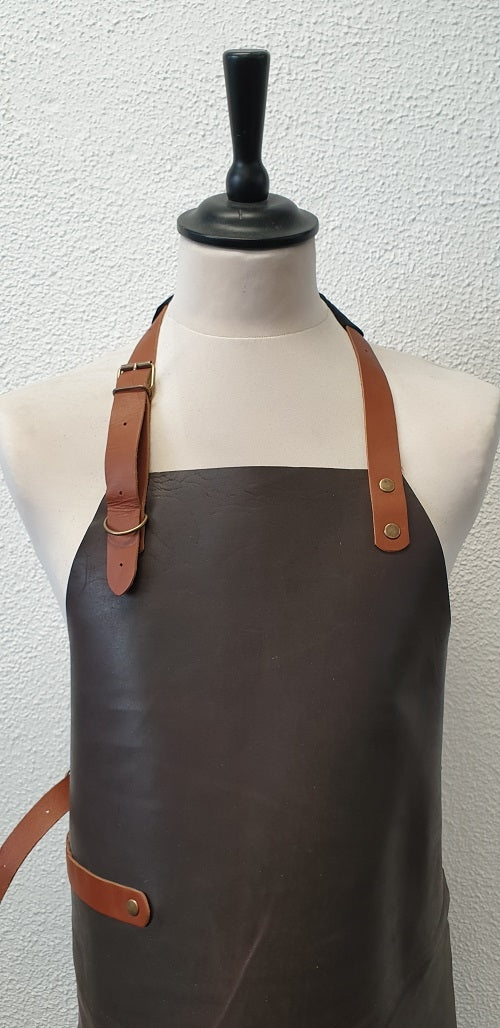 Leren schort Tennessee - Bruin - Xapron