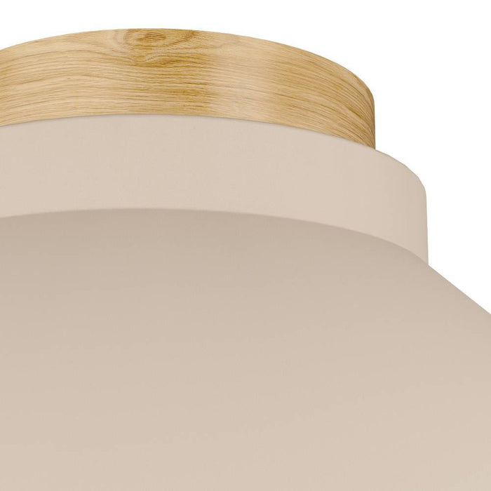 EGLO Moharras Plafondlamp - E27 - Ø 40 cm - Beige|Bruin - Hout