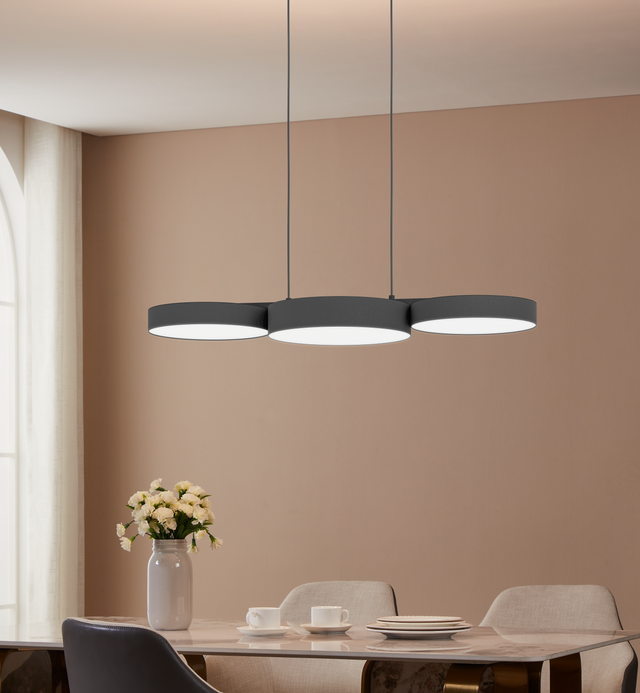 EGLO connect.z Barbano-Z Hanglamp - 82 cm - Zwart|Wit - RGB