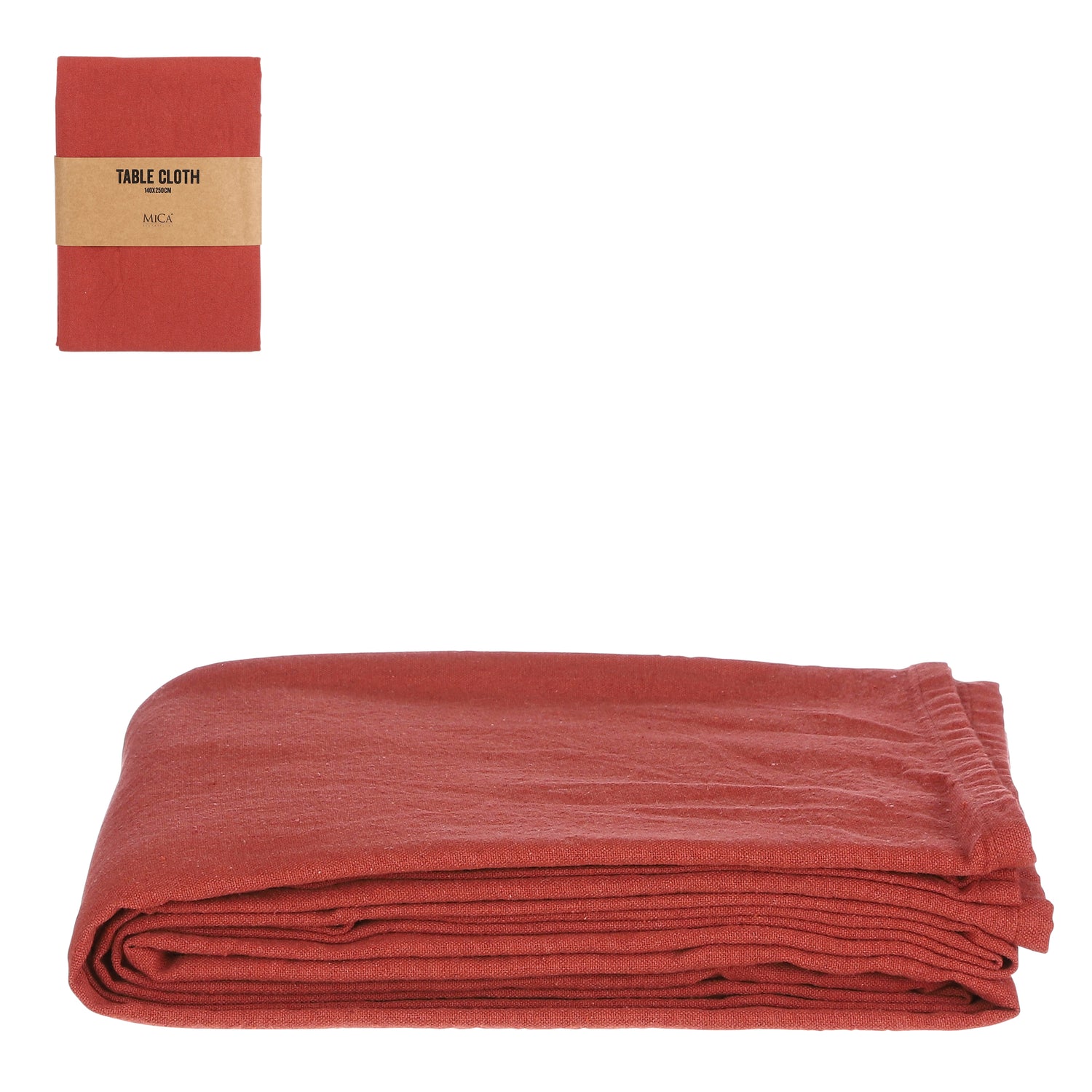 Mica Decorations Suki Tafelkleed Gerecycled Katoen Terra