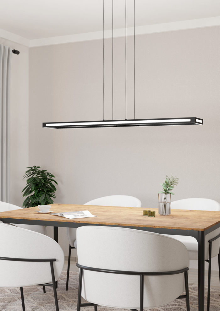 EGLO connect.z Salvilanas-Z Hanglamp - 116 cm - Zwart|Wit