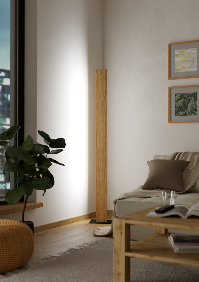 EGLO connect.z Anchorena-Z Vloerlamp - 150cm - Bruin|Zwart|Wit - RGB