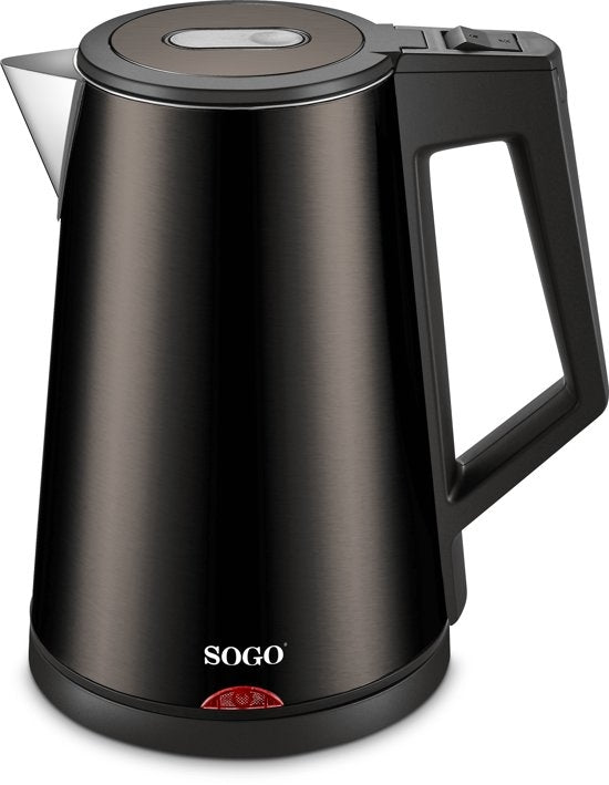 Sogo Rvs Waterkoker Deluxe  Met Warmhoudfunctie - 1.7L