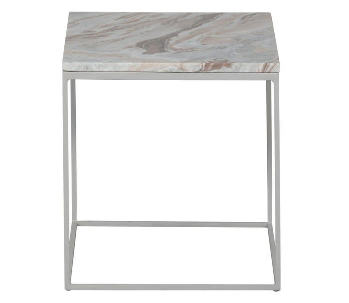 WOOOD Bijzettafel Mellow - Marmer - Mist
