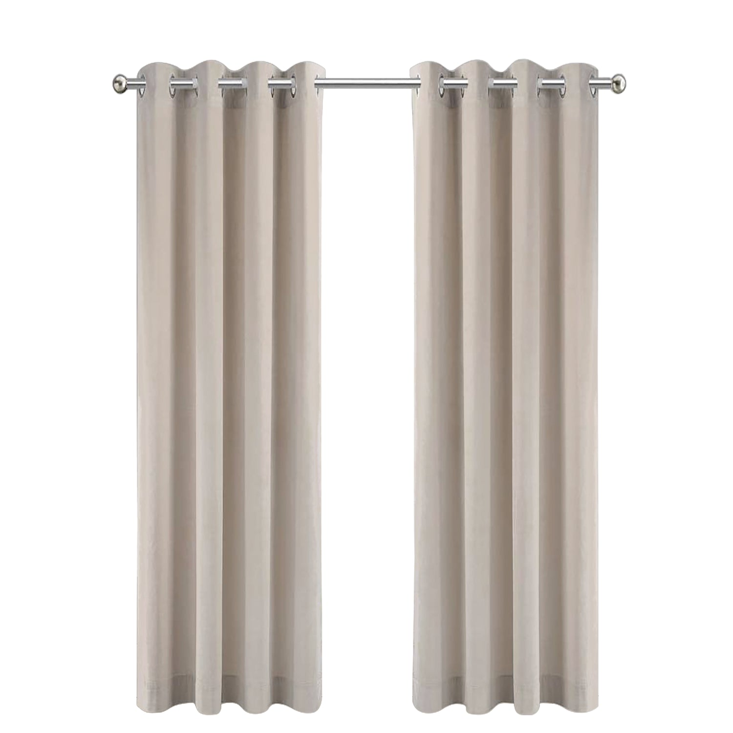 LW Collection Kant en klaar gordijnen beige 140x225cm