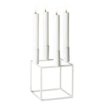 Audo Copenhagen Kubus 4 kandelaar wit